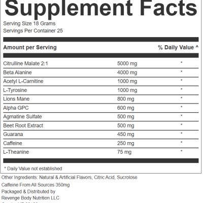 Supp Facts Total Caffeine